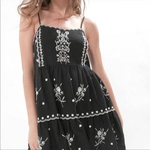 Urban Outfitters Hanna Embroidered Mini 